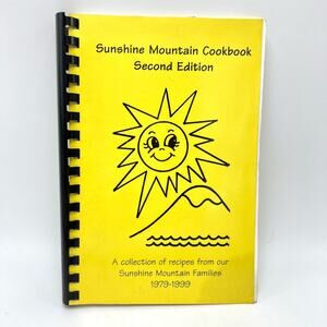 Vintage 90s Kent Washington Community Cookbook Local Recipes Sunshine Mountain